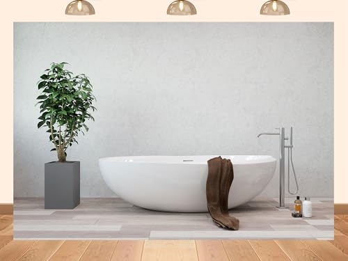 PEKRU 8x6ft Fabric Luxe Bathroom Photography Backdrop, Modern Bathroom Scene