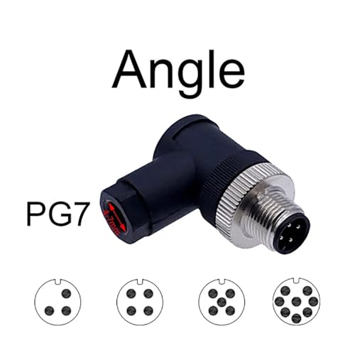 Conector de sensor M12 hembra angular 4P tipo A para automatización 2