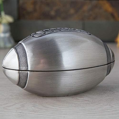 Engraved Metal Money Football Coin Piggy Bank