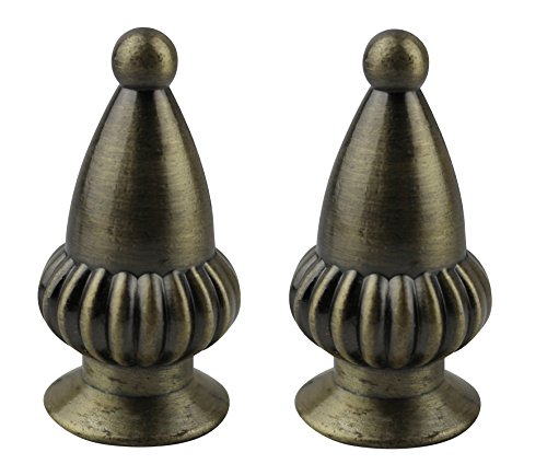 Urbanest Set of 2 Acorn Lamp Finial, 1 7/8-inch Tall,