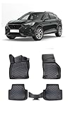 Floor Mats Liner Fits Cupra Formentor (2020-2023) Waterproof 4D Molded Black 4 Pcs