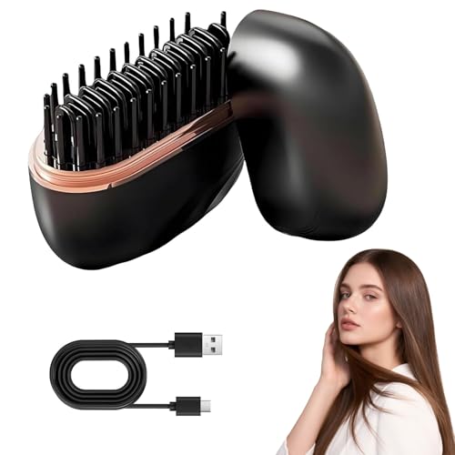 Spazzola Lisciante per Capelli,Mini Piastra Capelli,Pettine...