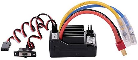 GoolRC AX-D60A 60A Waterproof Brushed ESC Electronic Speed Controller for 1/10 RC Car Off-Road Truck RC Boat 2S LiPo 6-8S NiMh Battery