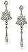 Downton Abbey "Stardust Carded" Silver-Tone Crystal Belle Starburst Tassel Drop Earrings