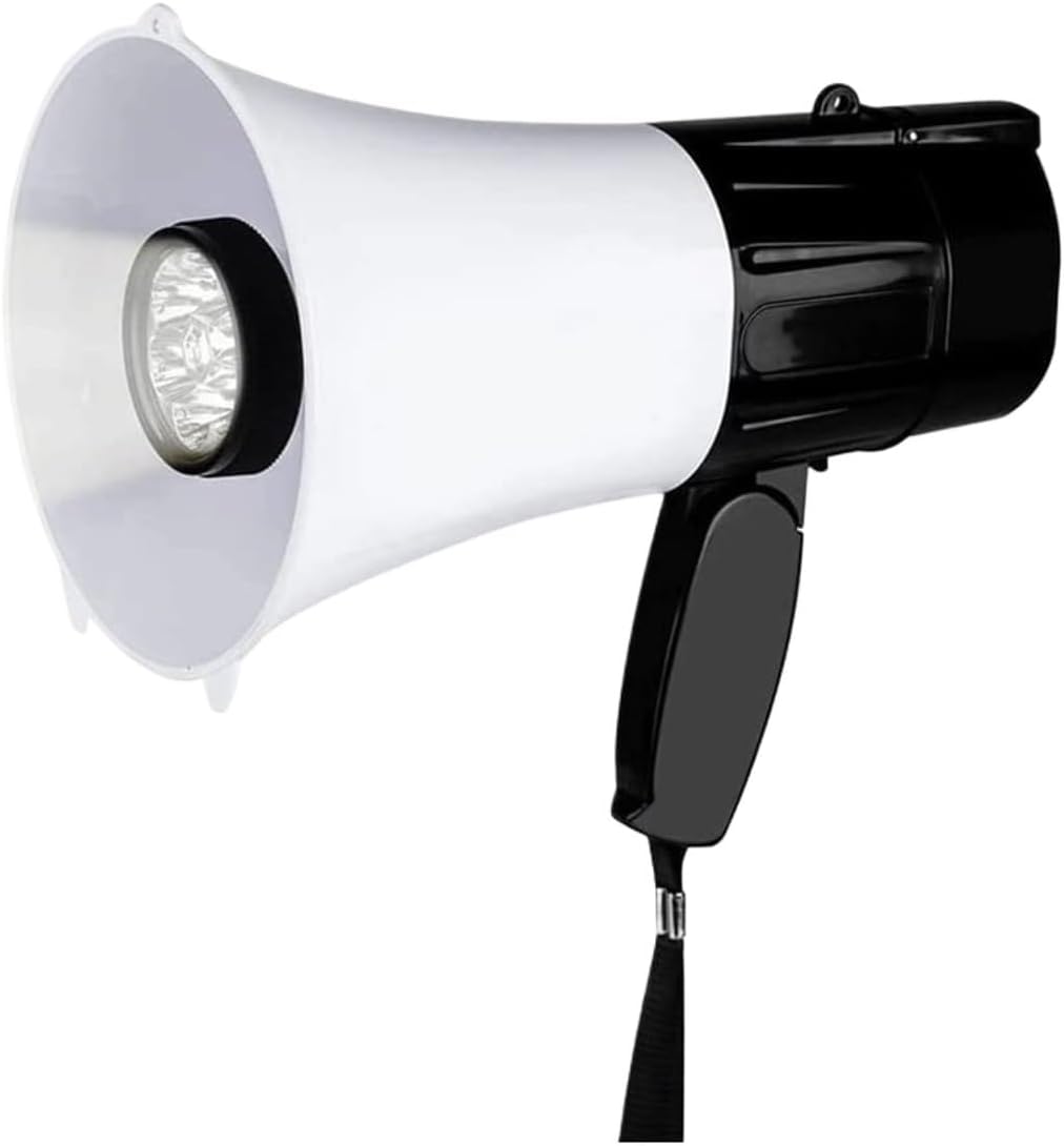 Megaphone Loud Hailer Handheld Megaphone Audio Megaphone Speaker Abs Portable Recording Playback Speaker Megaphone for Sport