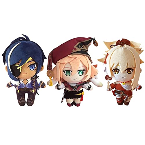 Jogo Anime Figura Genshin Impacto Boneca de Pelúcia Brinquedo 20cm Kaedehara Kazuha Cosplay Fofo Mac