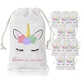 DISEÑO ÚNICO: Los diseños de unicornios lindos son populares para las niñas, perfectos para guardar una variedad de dulces, tarjetas de invitación a fiestas y otros artículos, creando un gran éxito en su fiesta de cumpleaños o baby shower.