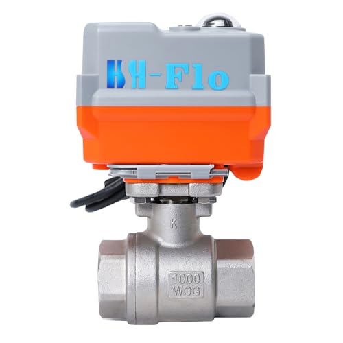 Vanne 2 voies 1" en acier inoxydable de précision avec robinet sphérique proportionnel - 4