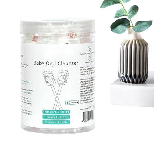 Limpiador Lingual Para Bebés - Cepillo Para Limpieza De Encías,Gasas Higiénico para Aseo Dientes y Lengua del Bebé