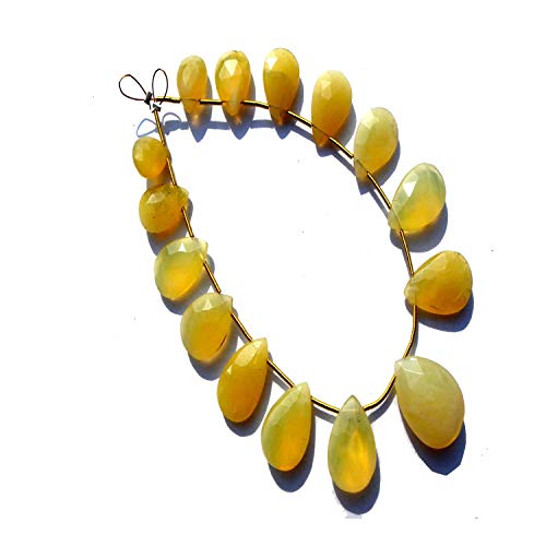 Perles d'opale jaune naturelle calibrées pour éviter les défauts