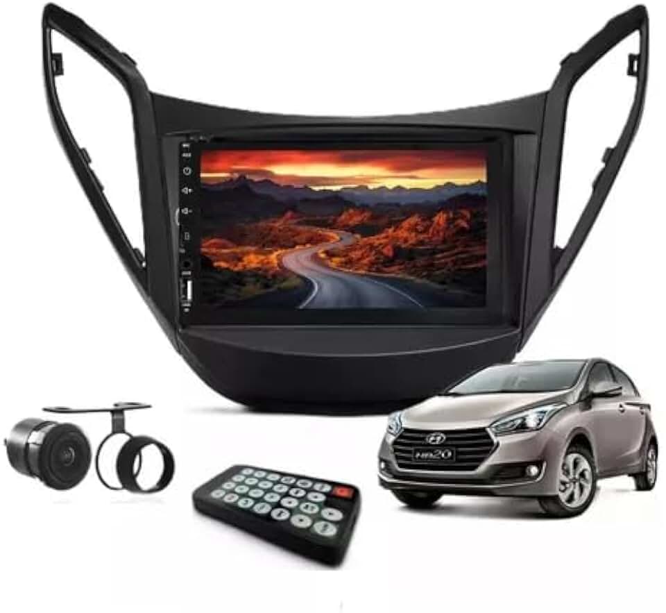 Kit Central Multimídia Universal Mp5 2 Din Bt Espelha Hb20