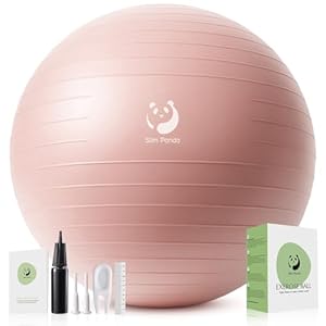 Slim Panda Exercise Ball Yoga Ball，Anti-Burst Professional Gym Ball for Pregnancy, Fitness, Balance Training