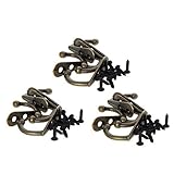  MroMax Lot de 5 crochets muraux pour peignoir, porte-manteau, serviette et salle de bain, en alliage de zinc, couleur bronze 15pcs bronze