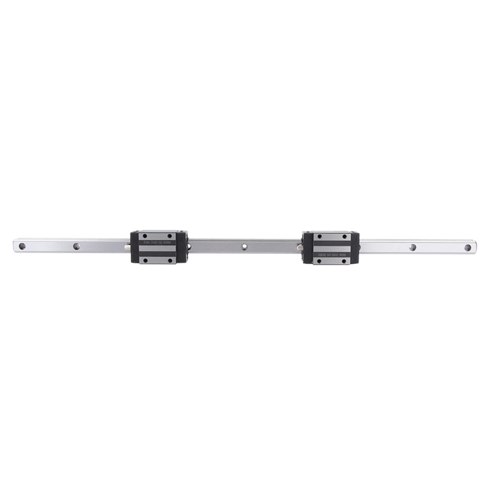 Domary 2 szt. HGH15 Prowadnica Liniowa 500 Mm z 4 szt. HGH15CA Blok ślizgowy Czarny do Maszyny CNC, Wysoka dokładność 0,02 Mm, Konfiguracja DB Back-to-Back, Smarowanie Olejem