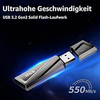 SSK 256GB Externe SSD Portable, External Solid State Drive bis zu 500 MB/s – Ansicht 5
