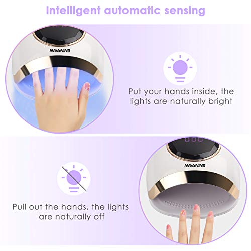 NAVANINO Lampada Unghie UV LED, Fornetto Unghie