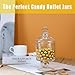 REFSAVER Apothecary Jars Glass Decorative Candy Jars,Candy Buffet Display, Elegant Storage Jar, Decorative Wedding Candy Organizer Canisters Style SA