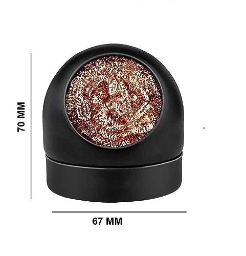 Image of Tch-1Pc Tip Cleaner for Soldering Irons - Copper Sponge, Effective Tip Maintenance, Extends Life of Soldering Tips, Compatible with All Soldering Iron Models, Easy to Use, Black