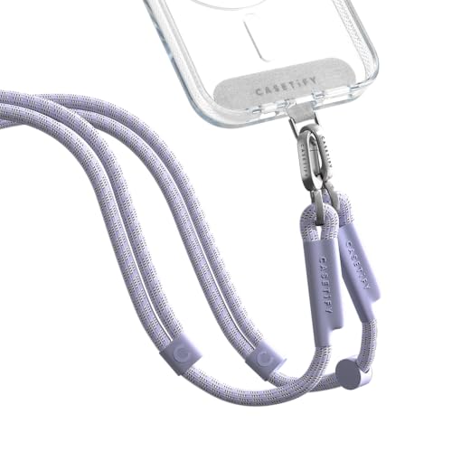 Image of CASETiFY 8mm Rope Cross Body Strap with Card - Soft Blue