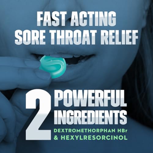 Mucinex InstaSoothe Sore Throat + Cough Relief Alpine Herbs & Mint Flavor, Fast Acting, Cooling Comfort, Powerful Sore Throat Oral Pain Reliever, 40 Medicated Drops (40 Count (Pack of 3)) - Thumbnail 5