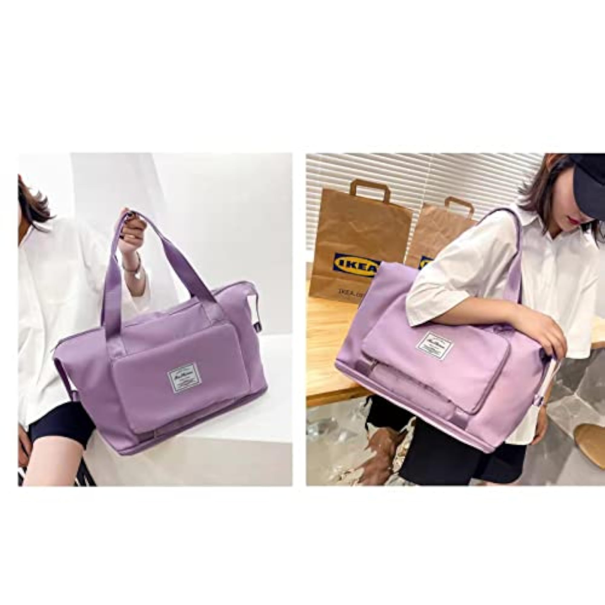 Expandable Space Weekender Bag, Waterproof and Lightweight