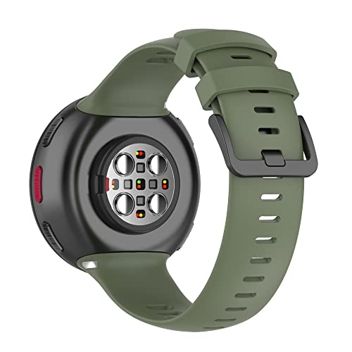 Fit For Polar Vantage V2 Bands For Women Men, Sport Soft Silicone Replacement Watch Bands Straps Wristbands Bracelet Accessories Fit For Polar Vantage V2 Smartwatch (Green) #TOP1