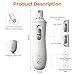 Tife Pet Nail Grinder,2 Speed Electric Rechargeable Dog Nail Trimmer,Quiet and Low-Vibration Pet Nail Grinders,Painless Dog&Cat Grooming Supplies for Large Medium Small Pets (White-528)