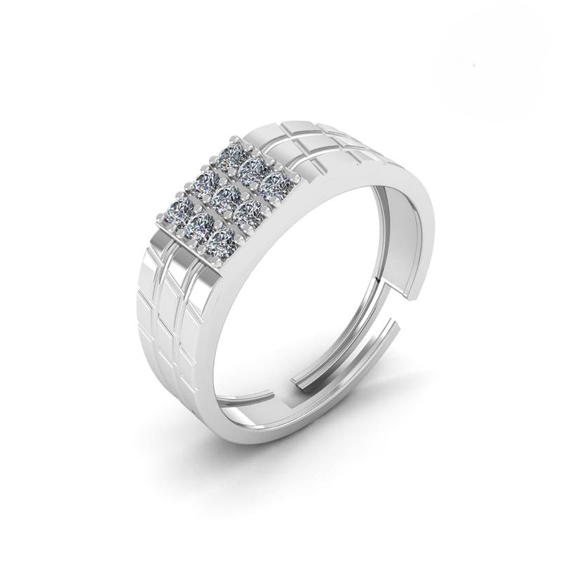 Miss Highness Pure 925 Silver Round Cut Diamond Special Ring | Rings for Men | Gift for Mens | Adjustable | With Certificate of Authenticity and 925 Stamp (B0D3TS6GVM) Amazon Price History, Amazon Price Tracker