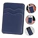 UPKOCH Phone Card Holder Pu Leather Wallet Dual Slots for Credit Cards Adhesive Backing for Secure Attachment Compatible Phone Models Slim Design for Wireless Charging Stylish