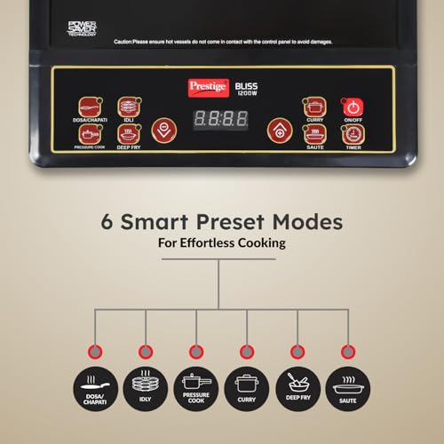 Prestige Induction Cooktop -Bliss 1200 W, Black - Image 6