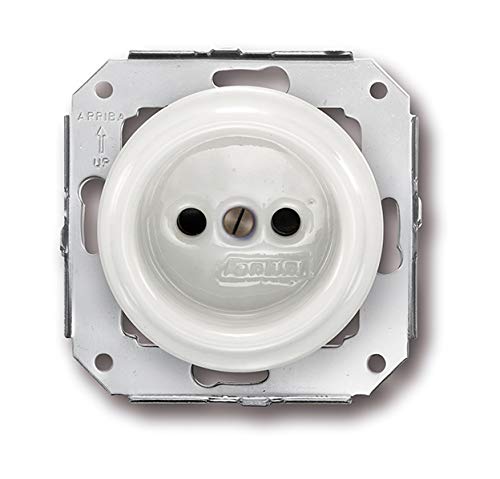Base prises 16A porcelaine blanc Fontini 31-209-17-2 pack encastrable