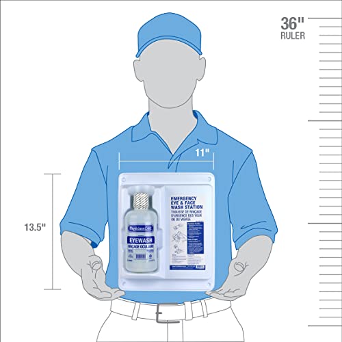 First Aid Central EWS1000-1 PhysiciansCare Wall-Mounted Eye Wash Station with Emergency Eye Wash Solution, 32 Oz. Bottle by FIRST AID CENTRAL - Image 5