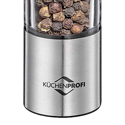 Küchenprofi 3010102800 Pepper Grater, 18/8 Stainless Steel, Edelstahl/Klares Acryl