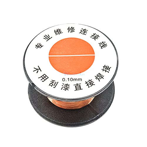 10PCS 0.1MM Copper Solder Soldering Welding Phone Repair PPA Enamelled Reel Wire 15m