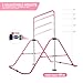 YEEGO DIRECT Gymnastics Bar with Rings,Gymnastics Bar for Kids Ages 3-12,Foldable Gymnastics Bar,Kids Gymnastics Bar Expandable for Home Training Kids Gifts for Grils Boys (Pink)