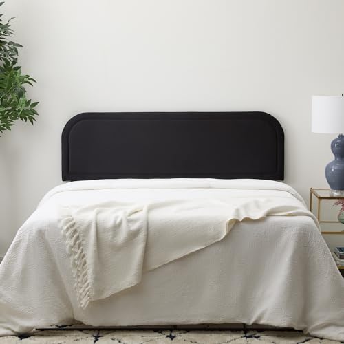 Edenbrook EH0006UHBKKVK Miller Low Profile, Performance Velvet Headboard For King Size Bed-Black Upholstered King Headboard thumb #4