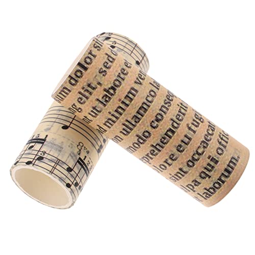 Vintage Scrapbooking Paper Washi Tape: Escrita Decorativa Cartões 2 Rolls 10 CM Memoros Cumprimentos