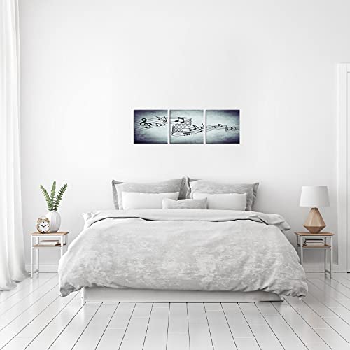 Nan Wind Modern Music Posters Beating Stretched And Framed Music Notes Decor Paintings On Canvas Wall Art Ready To Hang For Living Room Bedroom Home Decorations 3Pcs #TOP4