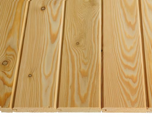 Pine Timber Cladding Matchboard Tongue & Groove V 9x95mm T&G Wood Paneling Panel (1, 1.15m)
