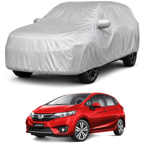 Image of Autofact Car Body Cover Compatible with Jazz 2015-2024 | Custom Fit Car Cover | 100% Water-Resistant| Triple-Stitched Lightweight Fabric | Dustproof | Indoor & Outdoor Use | Elastic Bottom