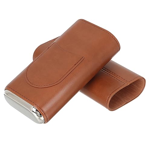 Beaupretty Custodia per Sigari in Pelle Pu Portatile Scatola Humidor per Sigari da Viaggio Custodia da Viaggio