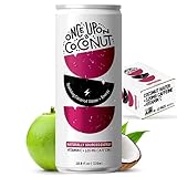 Once Upon a Coconut Premium Coconut Water 1L - Low Calorie All-Natural Drink with Electrolytes - Non-GMO - Gluten-Free - Parent (10.8 Fl Oz (Pack of 12), Sparkling Coconut Water + Energy (12pk))