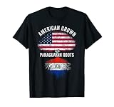 American Grown With Paraguayan Roots USA Paraguay Flag T-Shirt