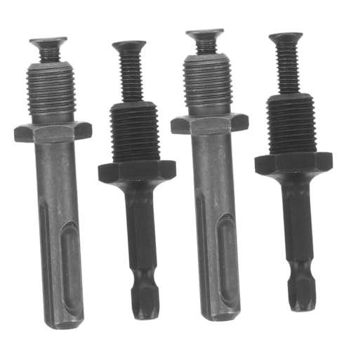 SEWACC Drill Chuck Driver Steel Impact Adapter Socket Drill Adapter 4pcs Set Easy Switching