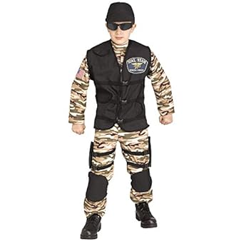 Buy Fun World S.F. Commando Child Costume, Multicolor, Medium Online at ...