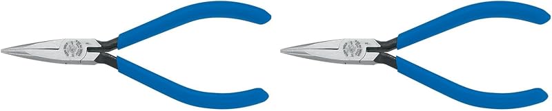 Alicate de Bico Longo Fino KLEIN TOOLS D321-41/2C com Mola e Mandíbulas Serrilhadas 12,7 cm Pacote com 2