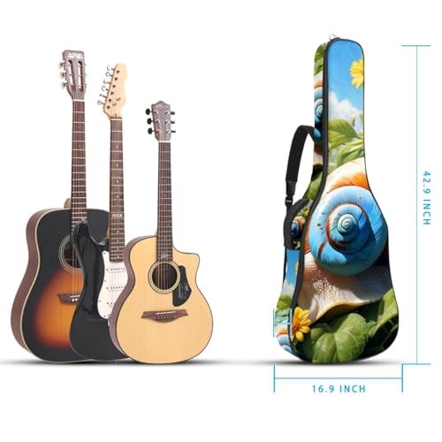 Housse de guitare étanche 101,6 cm avec couche éponge motif multicolore