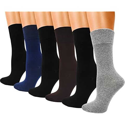 Winterlace Womens Soft Bamboo Rayon Viscose Dress Socks, 6 Pairs Trouser Socks Premium Thin Crew Socks Bulk Pack Cover