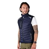 Picture of Ellobird Mens Lightweight Puffer Vest Men Work Hiking Casual Winter Cotton Quilted Jacket Workwear