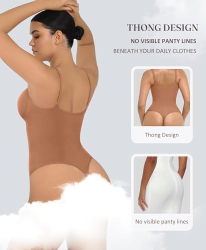 Image of FeelinGirl Shapewear Bodysuit Tummy Control for Women Seamless Body Shaper